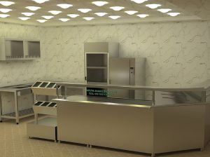 طراحی و چیدمان آشپزخانه های صنعتی و آزمایشگاهی